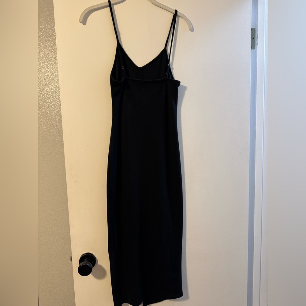 Talulah Ribbed Faux Button Midi Dress - Picture 2 of 5